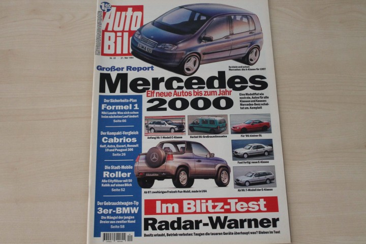 Deckblatt Auto Bild (20/1994)